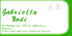 gabriella modi business card